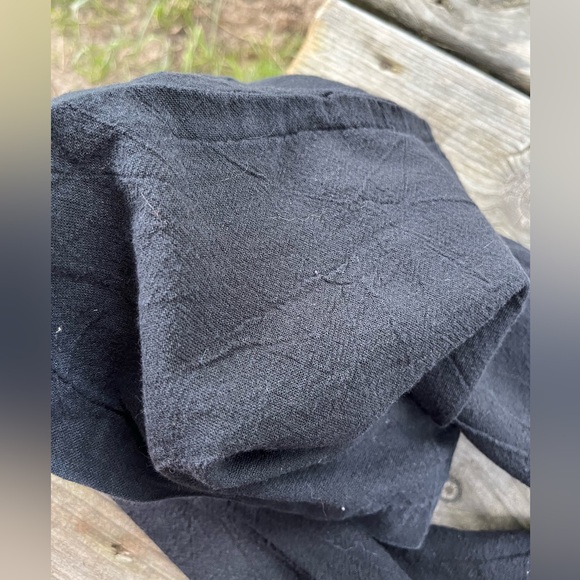 Black Wide Leg Juniors/Misses Size Small Lightweight Flowy Flare Pants - Picture 7 of 9